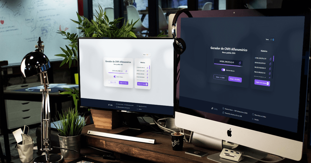 Mesa de trabalho com notebook, anotações e gráficos